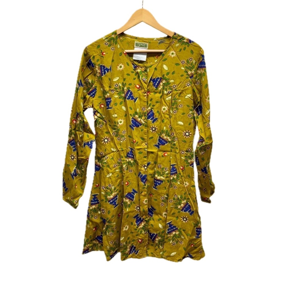 Vintage Espirit Patterned Mini Dress